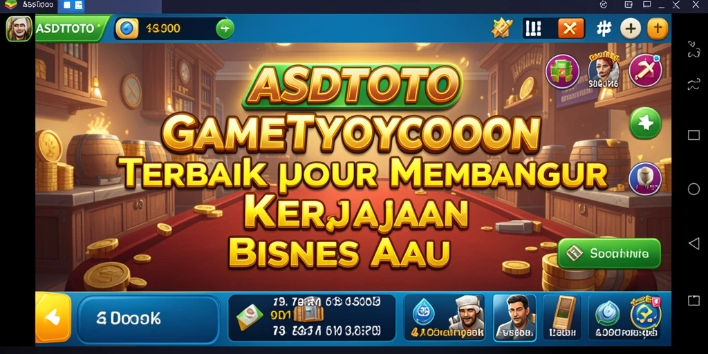 Screenshot utama ASDTOTO menunjukkan keseruan gameplay Tycoon yang interaktif.