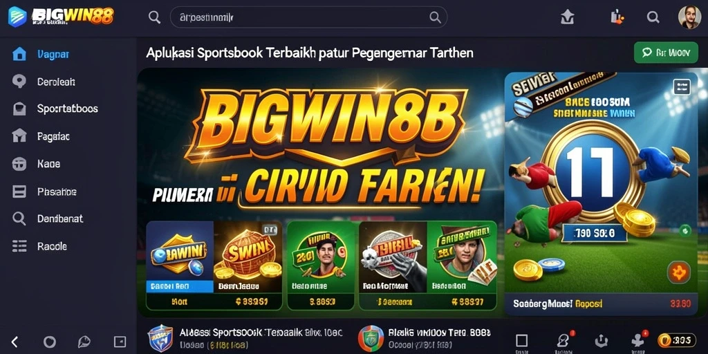 Tampilan gameplay menarik dalam aplikasi Sportsbook BIGWIN88.