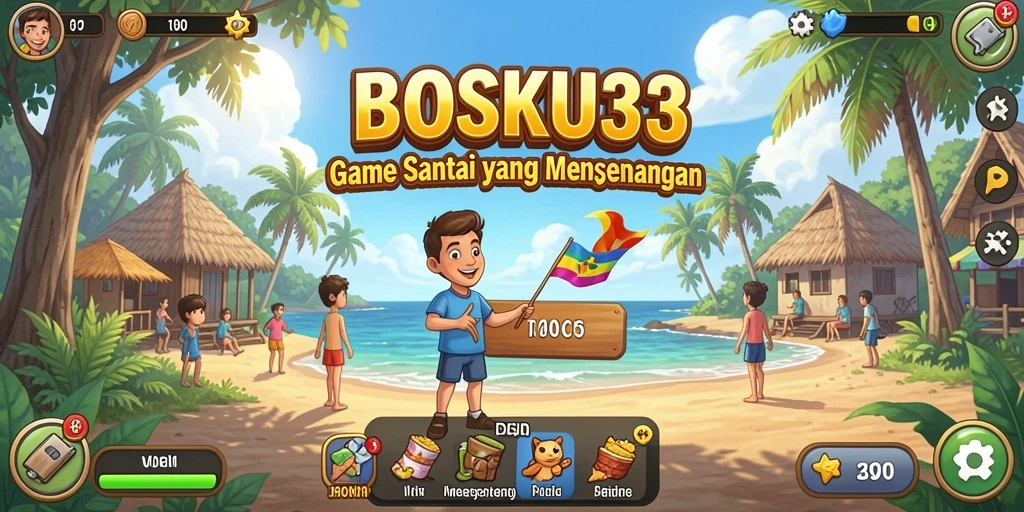 Screenshot gameplay BOSKU33 yang menampilkan keseruan permainan santai.