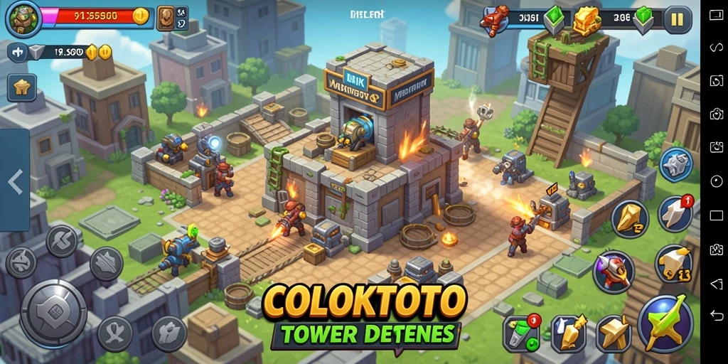 Gameplay seru COLOKTOTO dalam Tower Defense yang menantang.