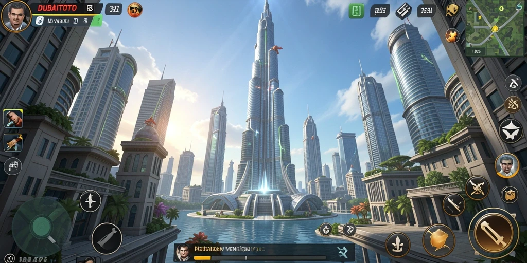 Tangkapan layar gameplay DUBAITOTO yang menunjukkan strategi Tower Defense yang seru.