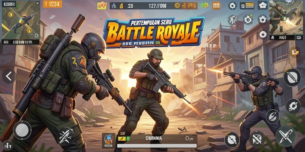 Tampilan menarik dari gameplay K234 dalam pertempuran Battle Royale.