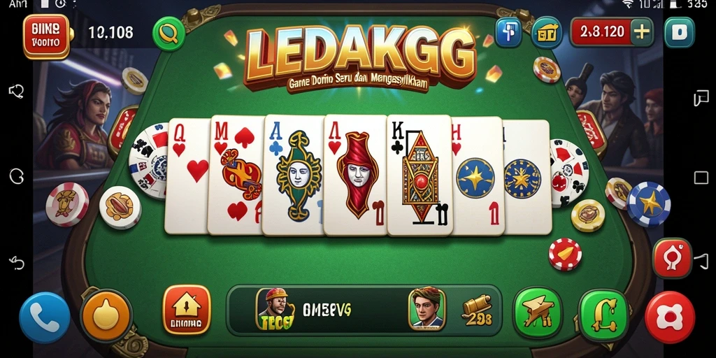 Tampilan gameplay seru dalam LEDAKGG yang menarik dan interaktif.