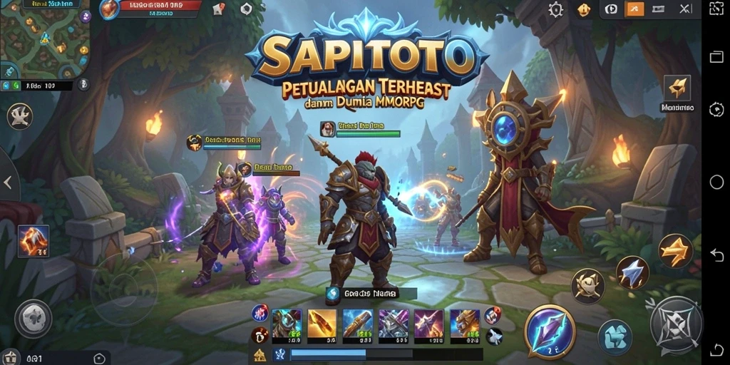 Gameplay epik di dunia fantasi SAPITOTO.